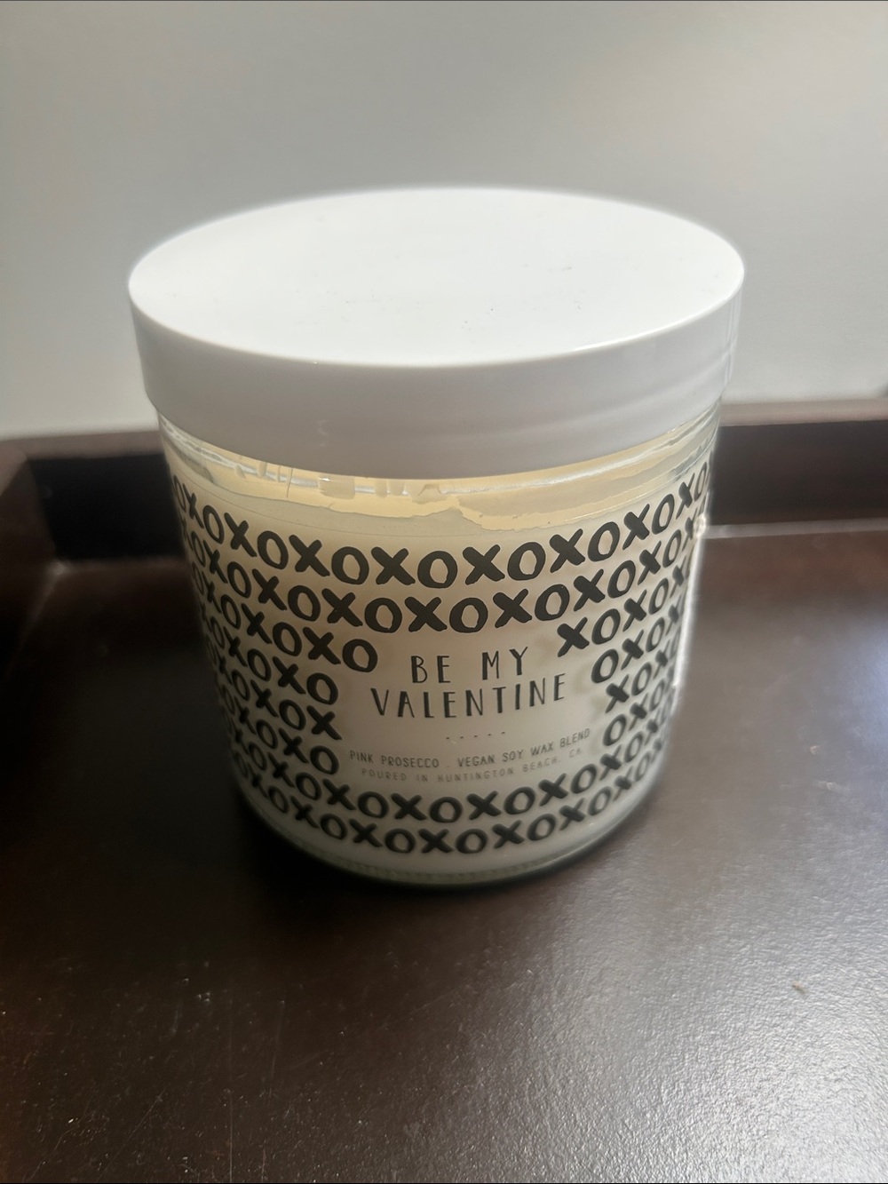 Be My Valentine Scented Candle - White
